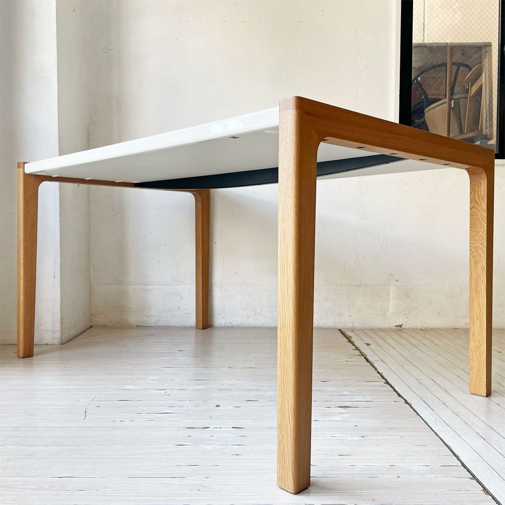 ベラコンテ bellacontte ブリッジ ダイニングテーブル W140cm DHラミネートｘオーク材 モダンデザイン 廃盤 参考定価￥151,000- ★