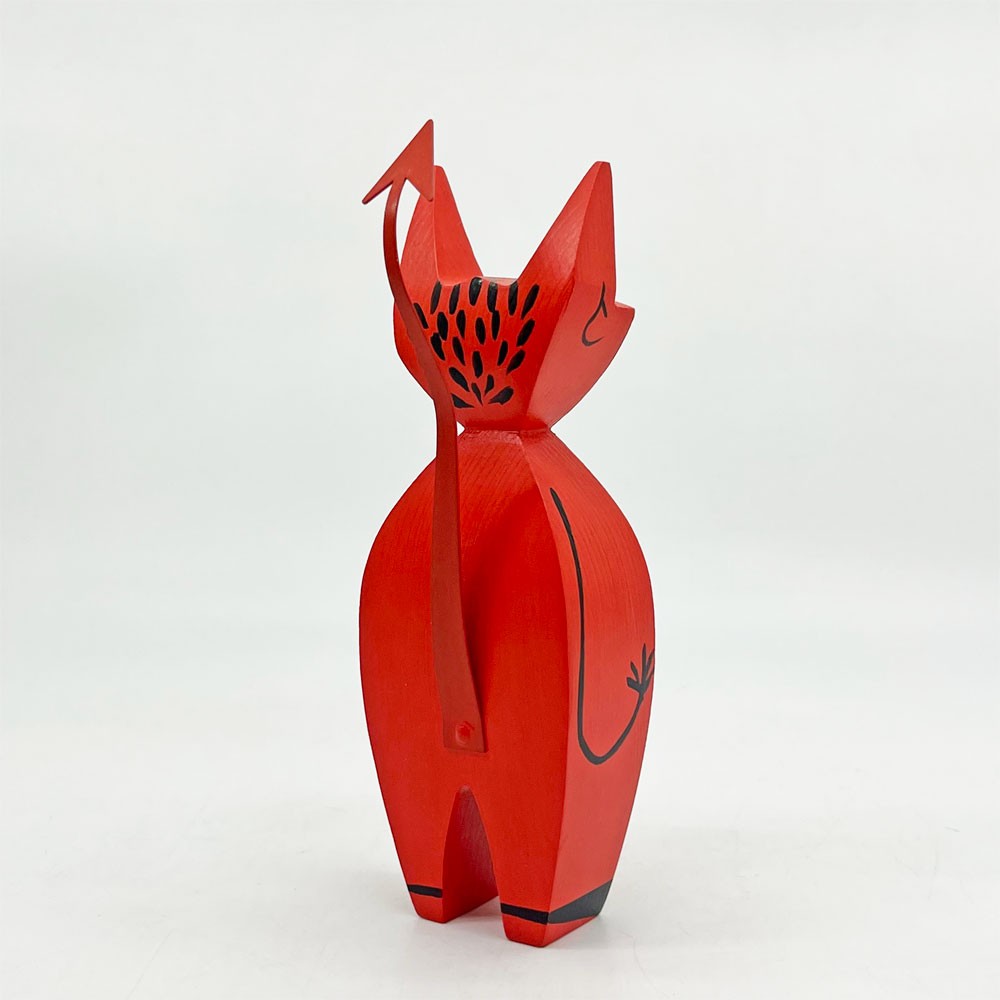 ヴィトラ vitra ウッデンドール Wooden Dolls リトルデビル Little Devil 木製オブジェ モミ材 ハンドクラフト アレキサンダー・ジラード 箱付き ●