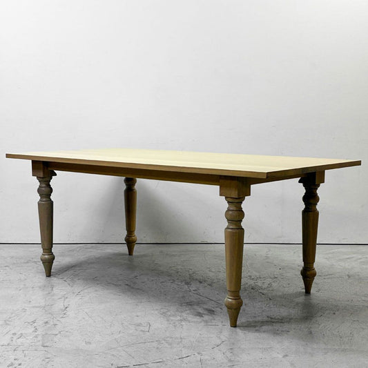 マスターウォール MASTERWAL ベラドンナ BELLADONNA ダイニングテーブル オーク材 無垢集成材 ろくろ脚 W180  アカセ木工 展示品 ●