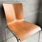 エンゲルブレヒト Engelbrechts チャリックチェア CHAIRIK Chair 101 ダイニングチェア スタッキング 4本脚 チェリーカラー プライウッド スチール デンマーク 未使用品 定価63,800円 ♪