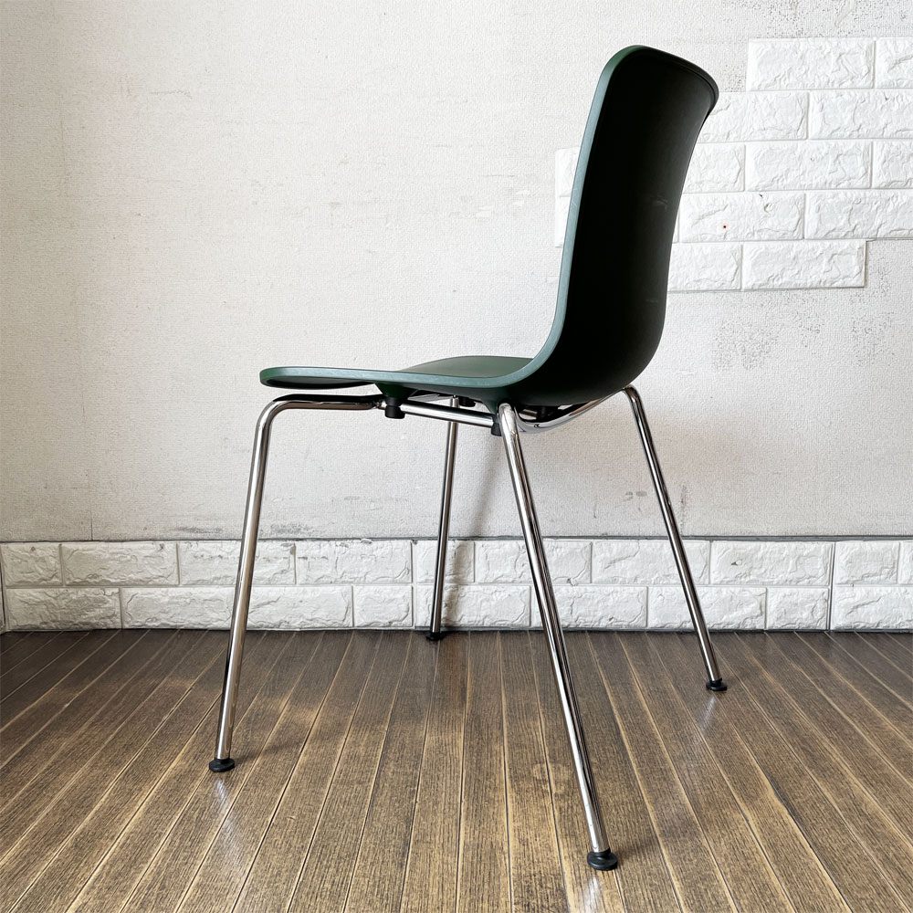 ヴィトラ vitra ハルチューブ HAL Tube サイドチェア ダイニングチェア グリーン スタッキング ジャスパー・モリソン 定価￥39,600- B ◎