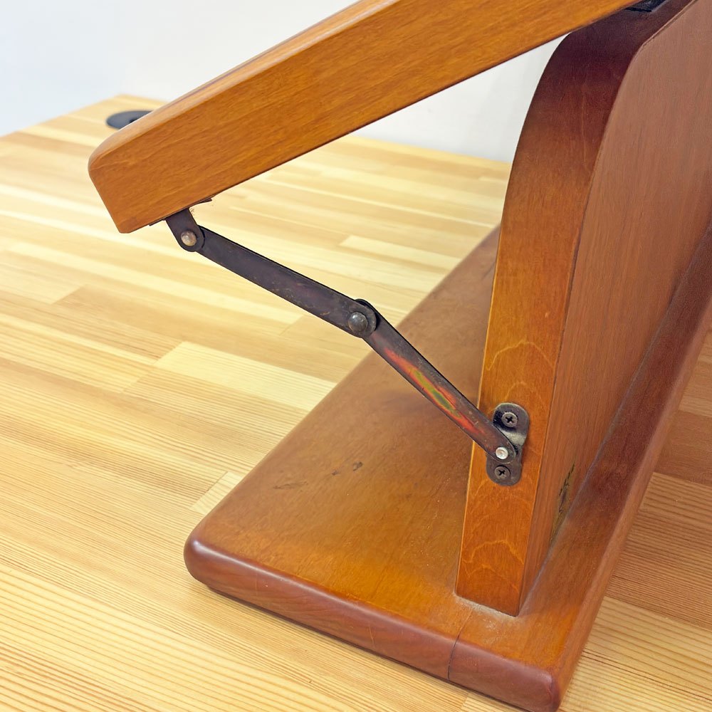 カントリースタイル Country Style ハーフアーチ型 置き型ミラー 木製フレーム 卓上鏡 角度調整可能 シンプルナチュラル ●