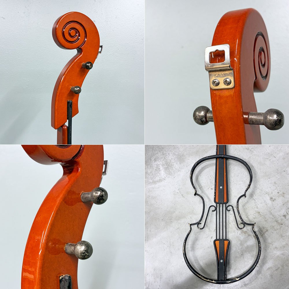 クラシカルデザイン Classical Design アイアン バイオリン ウォールアート 壁掛け ◎