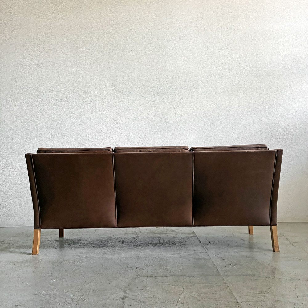 フレデリシア FREDERICIA model 2209 3シーターソファ 3人掛け W185cm 本革 ブラウン系レザー ボーエ・モーエンセン デンマーク 北欧ビンテージ 〓