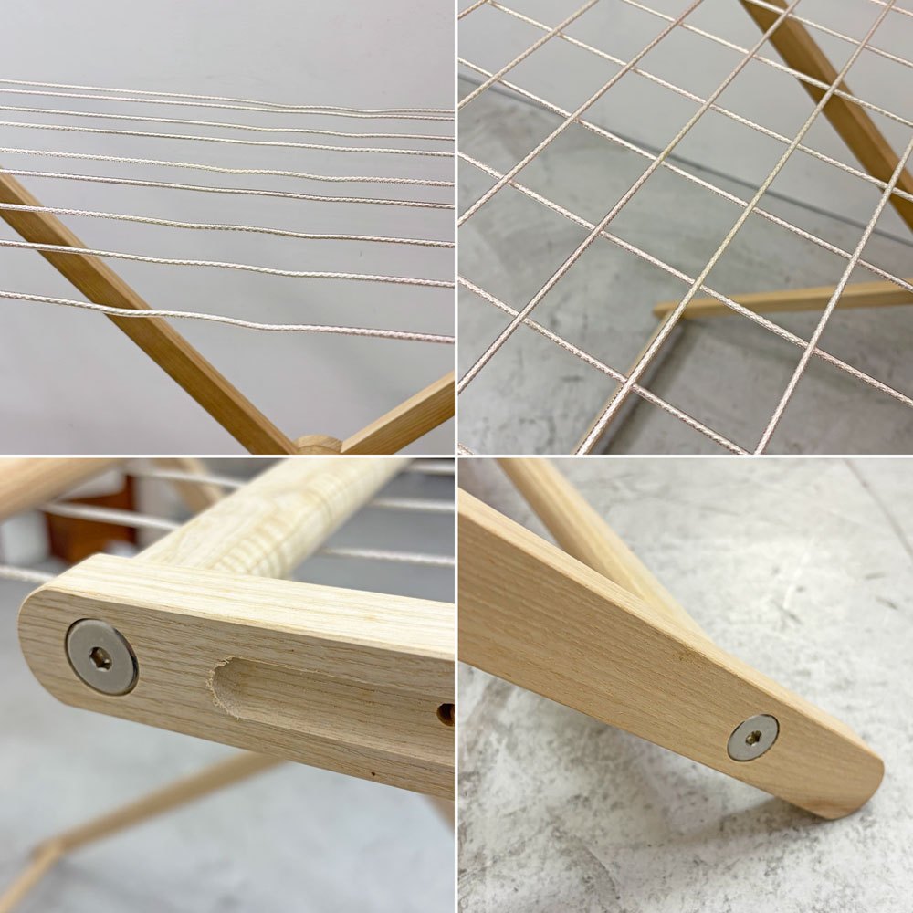 サイド バイ サイド SIDE BY SIDE ママ MAMA クローズドライヤー CLOTHES DRYER アッシュ無垢材 折り畳み ランドリーラック 洗濯物干し ドイツ ●