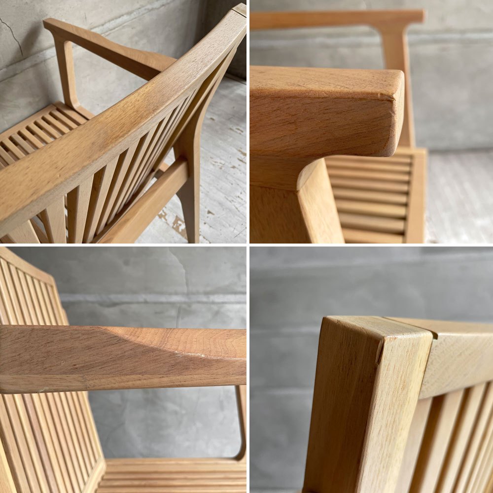 ダブルティー WTW アペルト チェア APERTO CHAIR NT アームチェア ラウンジチェア 1Pソファ アッシュ材 デニム地 西海岸 ウエストコースト ♪