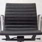 ハーマンミラー Herman Miller イームズアルミナムグループチェア マネージメントチェア アルミバフベース ガス圧昇降仕様 5本脚 キャスタータイプ 本革 イームズ E ●