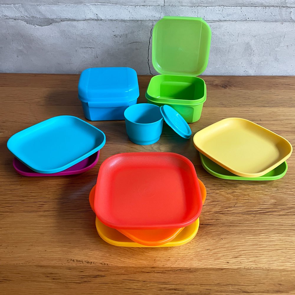 タッパーウェア Tupperware キャニスター 保存容器 食器 バラエティセット まとめ売り 計22個 アメリカ ♪