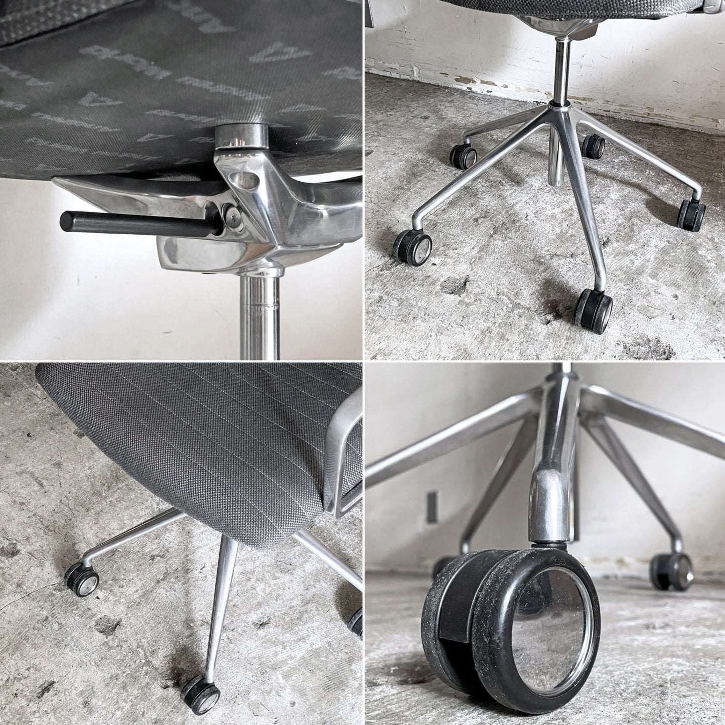 アンドリューワールド Andreu World フレックス エグゼクティブ Flex Executive インターミディエイトバック アームチェア デスクチェア アルミ キャスターベース ガス圧昇降 参考価格 ¥295,460- ■