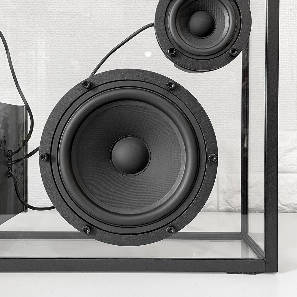 トランスペアレントスピーカー TRANSPARENT SPEAKER ブルートゥース ブラックコード 北欧 スウェーデン モダンデザイン 定価：176,000円 ◎
