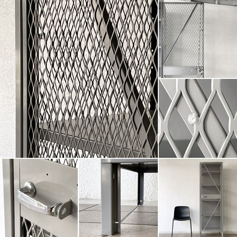 リオン LYON メッシュロッカー MESH LOCKER スチール グレー W61 パシフィックファニチャー P.F.S取扱 インダストリアル USA 米国 ◇
