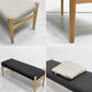 モモナチュラル MOMO Natural ホーン HORN ベンチ タモ無垢材 カバーリング グレー系ファブリック W110cm 定価￥37,000- ●