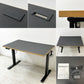 かなでもの KANADEMONO ザ・テーブル THE TABLE 電動昇降脚 FlexiSpot リノリウム天板 ブラック 参考価格約144,800円 ●