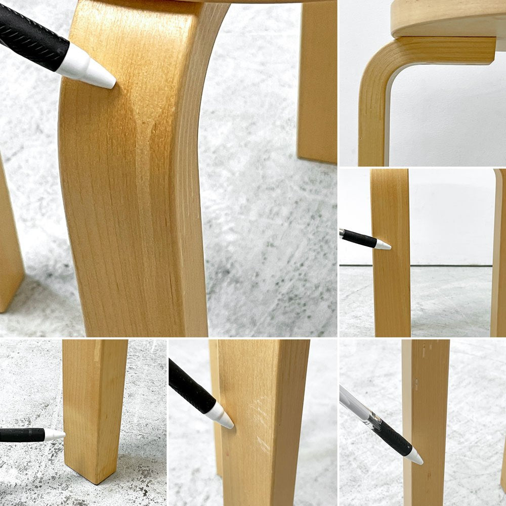 アルテック artek スツール60 Stool60 マッシュルーム リノリウム 4本脚 アルヴァ・アアルト 80th記念モデル スコープ別注 ●