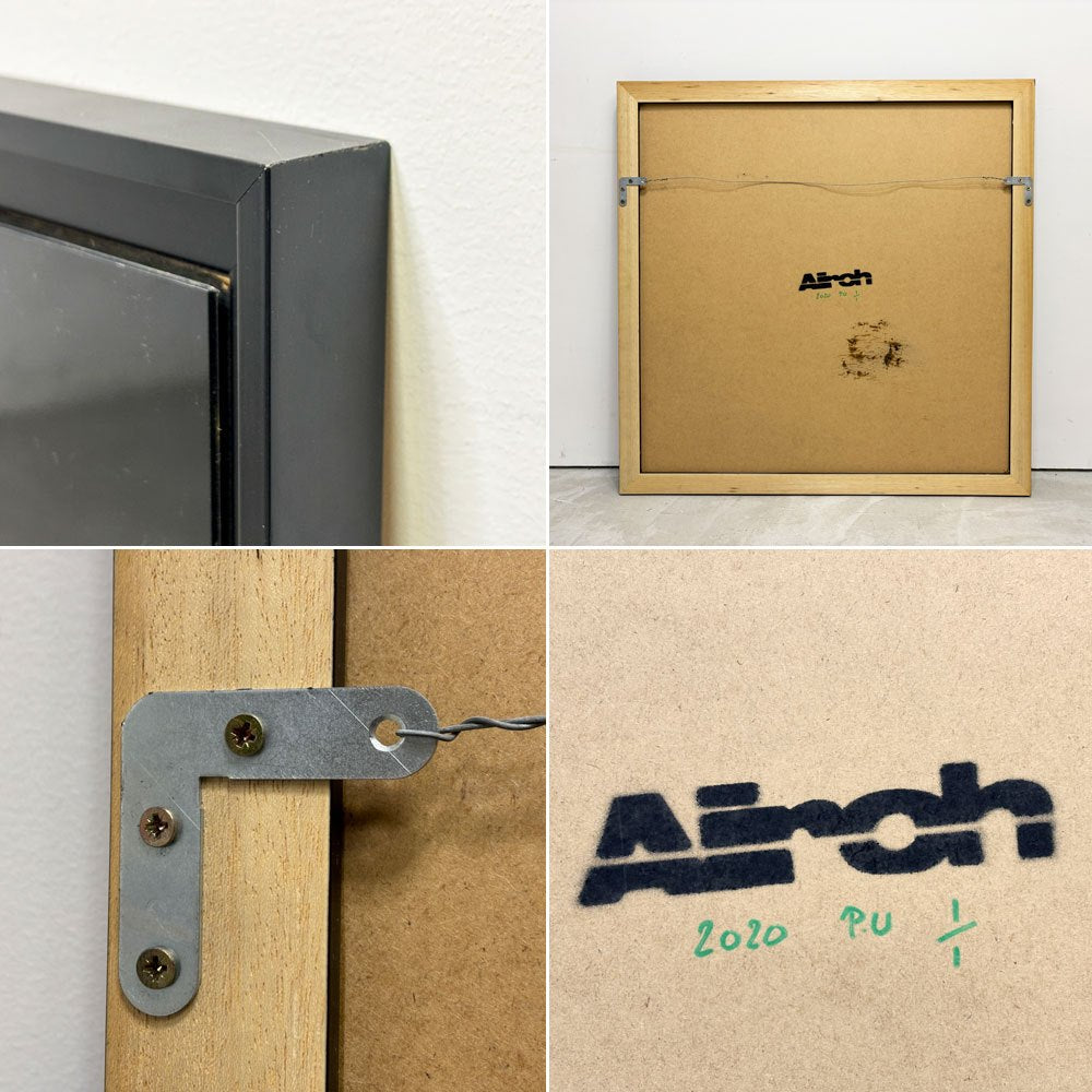 Aiiroh black Series Street Rex アートフレーム コラージュアート ミクストメディア グラフィティ 現代アーティスト ストリート 王冠 恐竜 バスキア風 フランス ●