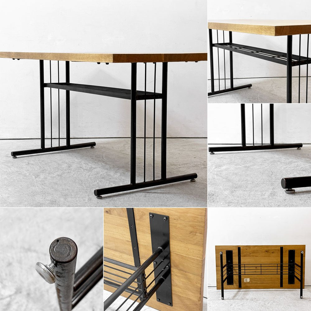 クラッシュゲート CRASH GATE ノットアンティークス Knot antiques グリット2 GRITⅡ リビングダイニングテーブル オーク材 インダストリアルデザイン  ●
