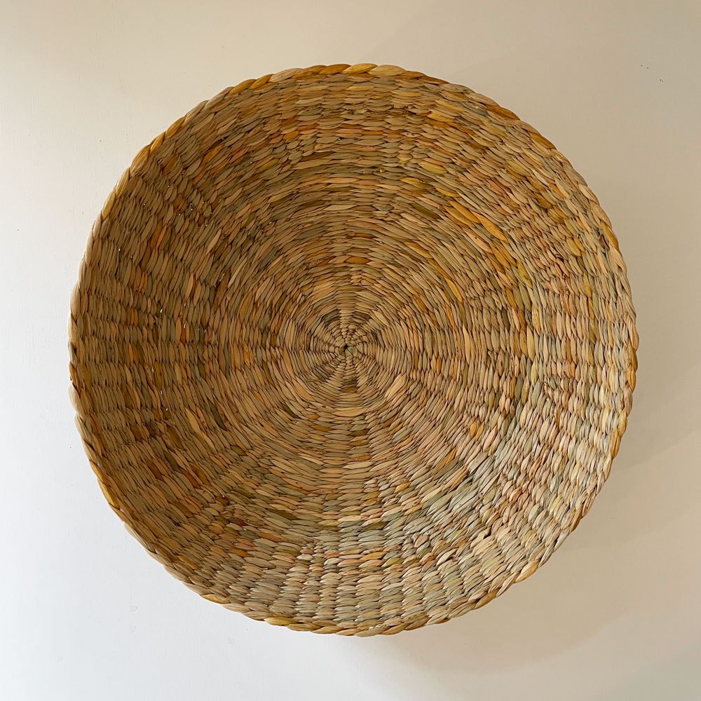 SPACE A&CO 水草 ネスティングバスケット 中 Φ30×11cm イギリス製 旧shop281 有元葉子 定価￥34,100- C ◎