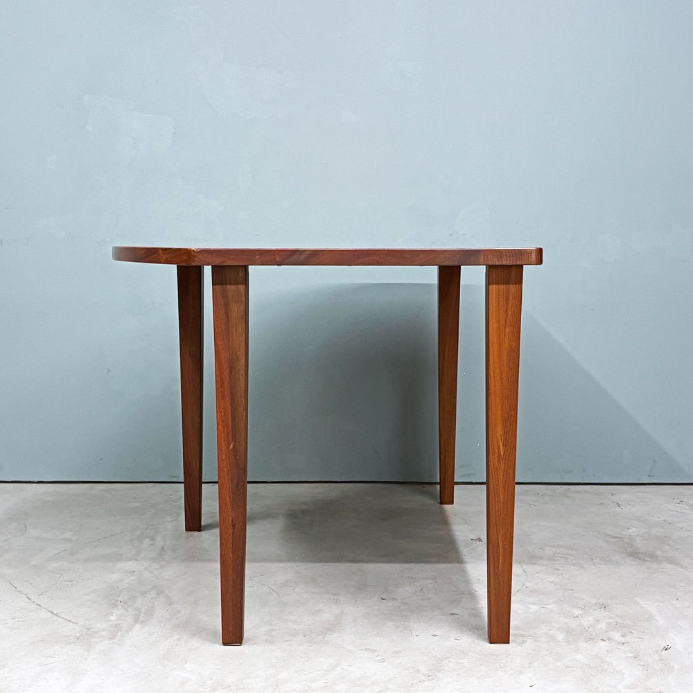 フジシ FUJISHI エーステージ Astage 変形ダイニングテーブル R天板 ウォールナット無垢材 iMAオリジナル W125cm ◎