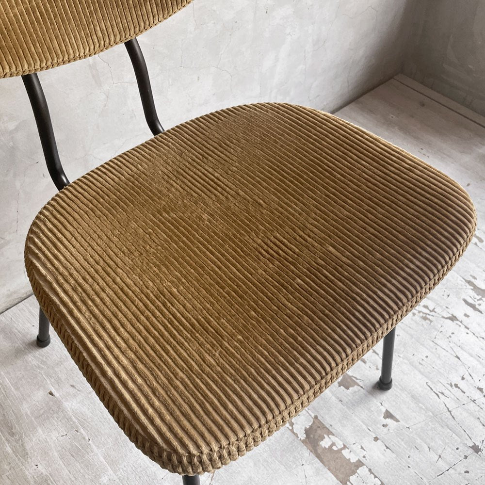 トラックファニチャー TRUCK FURNITURE スット ダイニングチェア SUTTO DINING CHAIR コーデュロイ×スチールフレーム インダストリアル A ♪