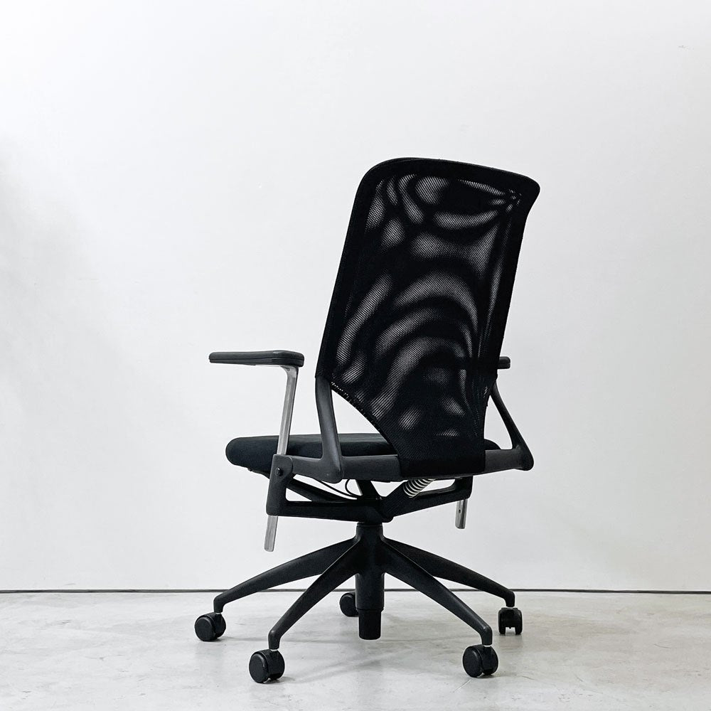 ヴィトラ vitra メダ2チェア MEDAⅡ オフィスチェア デスクチェア 昇降機能 リクライニングロック ブラック アルベルト・メダ 現状品 ●