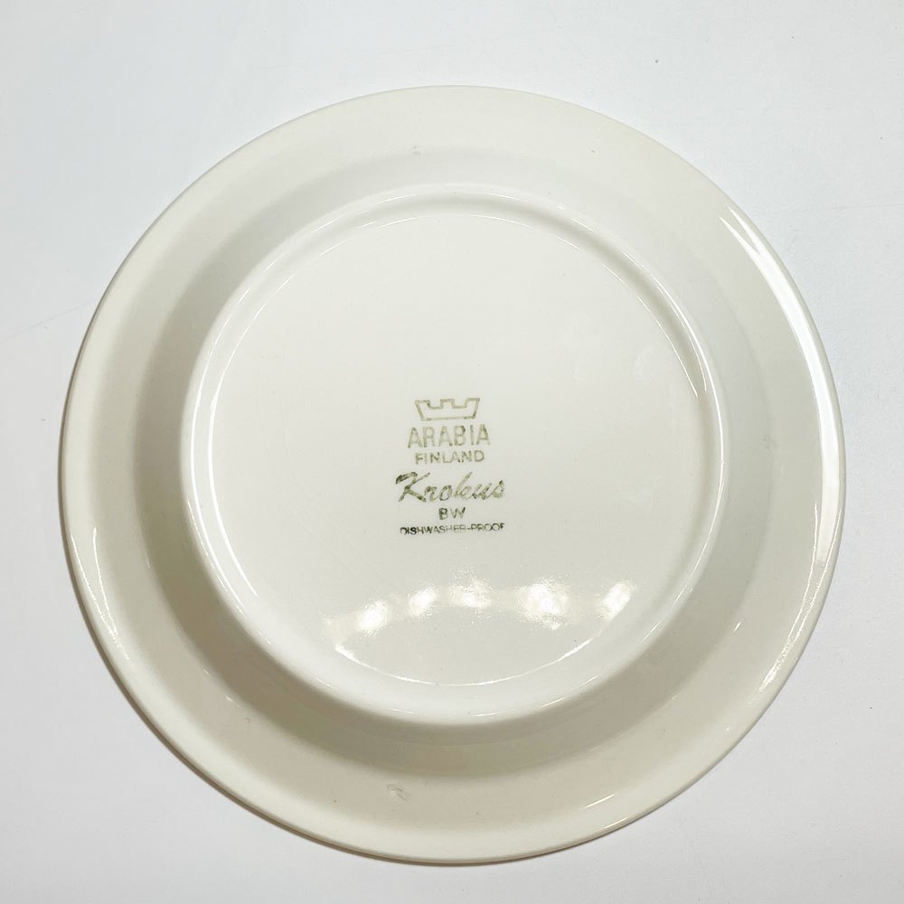 アラビア ARABIA クロッカス Krokus プレート  ビンテージ エステリ・トムラ Φ17.3cm フィンランド 北欧食器 ★