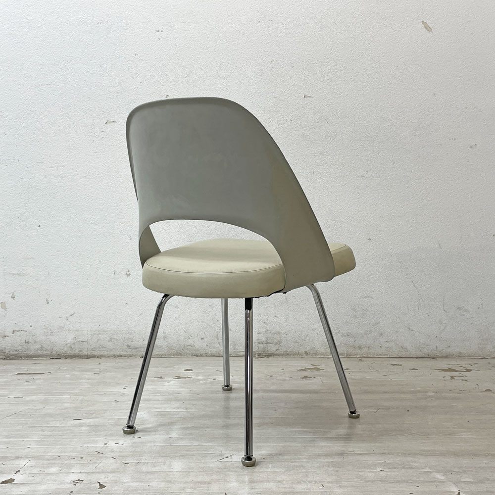 ノル Knoll エーロ・サーリネン Eero Saarinen エグゼクティヴ #72 サイドチェア FRPシェル PVCシート メタルベース 50-60's ビンテージ ●