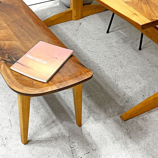 イバタインテリア ibata サイン Sign ダイニングベンチ オーク×ウォールナット材  W124 ナチュラルモダン 飛騨家具 ●