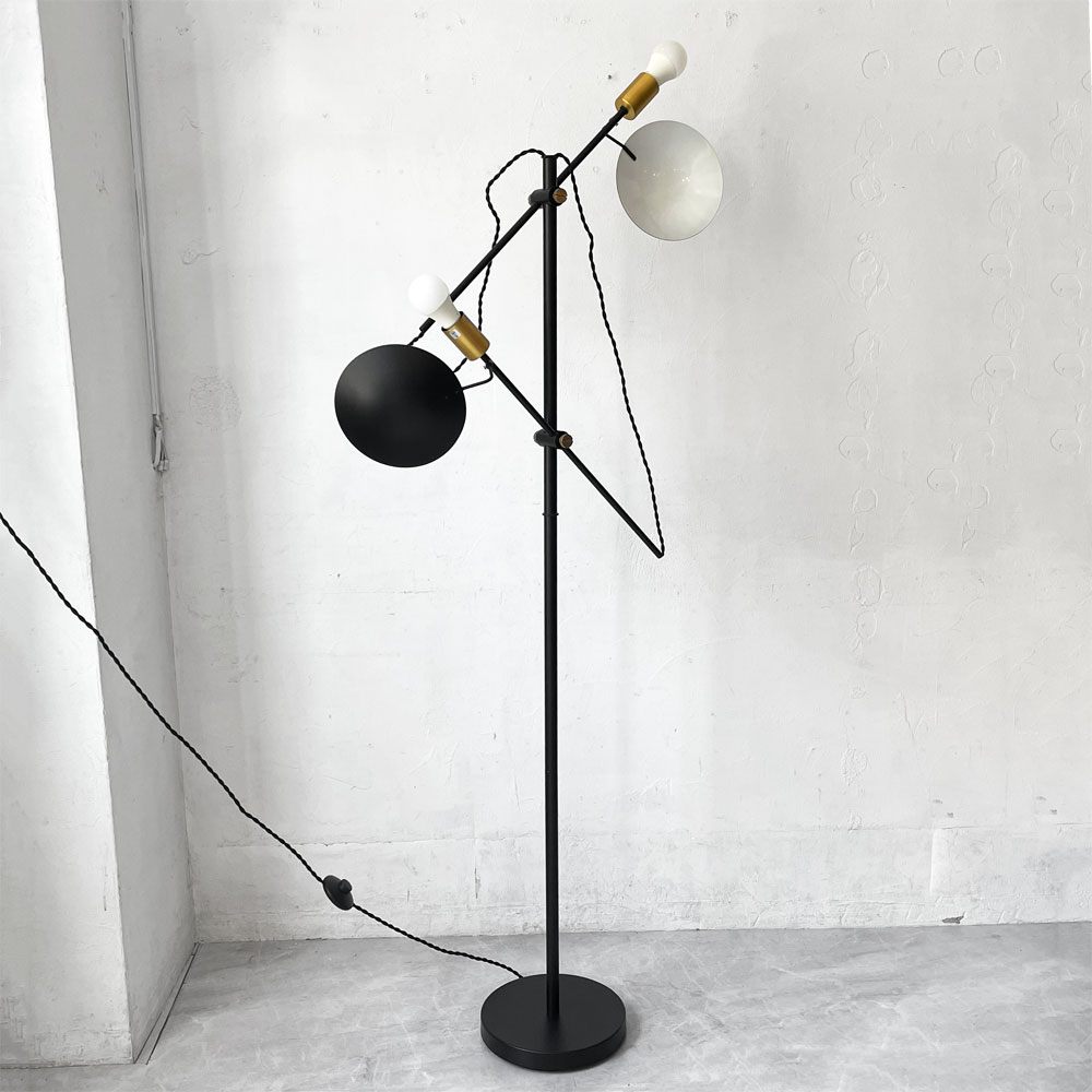 ハモサ HERMOSA ポルダー フロアランプ POLDER FLOOR LAMP フロアスタンド スチール×真鍮 モダン インダストリアル ★