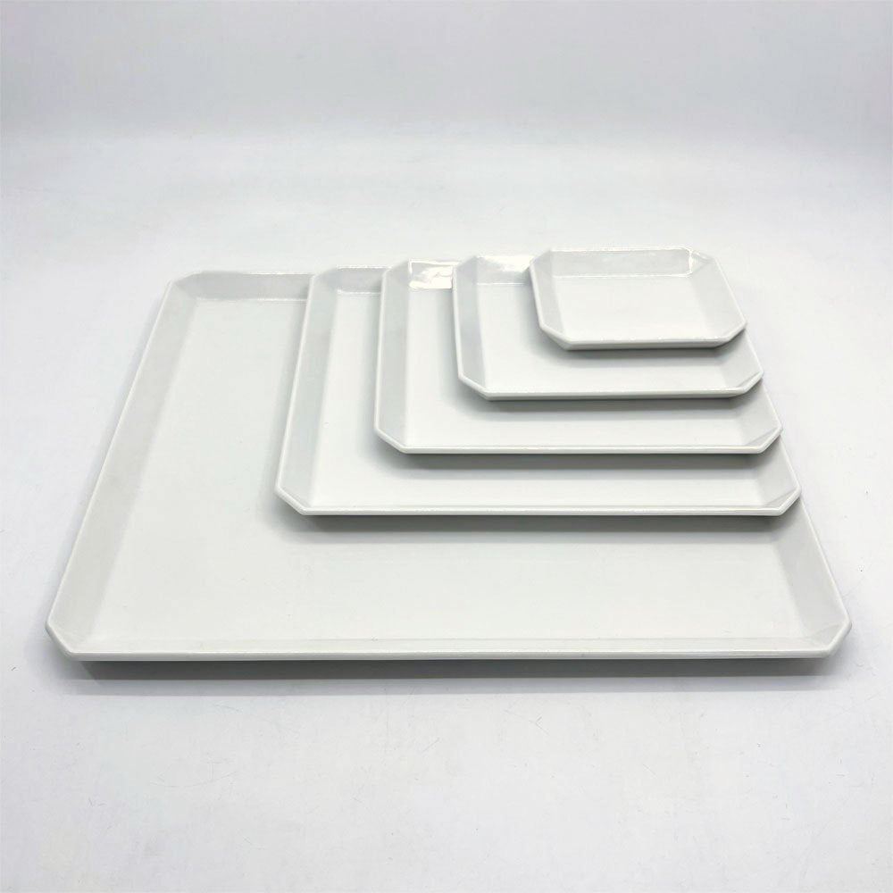 アリタジャパン 1616/arita japan スタンダード TY スクエアプレート 5枚セット 柳原照弘 有田焼 陶器 ホワイト ●