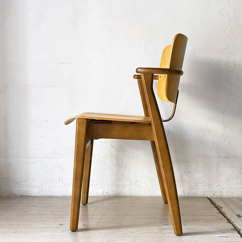 アルテック artek ドムスチェア Domus Chair ダイニングチェア アームチェア バーチ材 ハニー×ウォールナットカラー スコープ SCOPE別注 イルマリ・タピオヴァーラ 北欧 フィンランド 定価￥116,600- ★