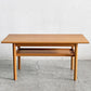 アクタス ACTUS ロッジ LODGE SOFA TABLE ソファテーブル リビングテーブル W110cm オーク材 天板下収納付 参考価格￥56,100- 廃番 〓