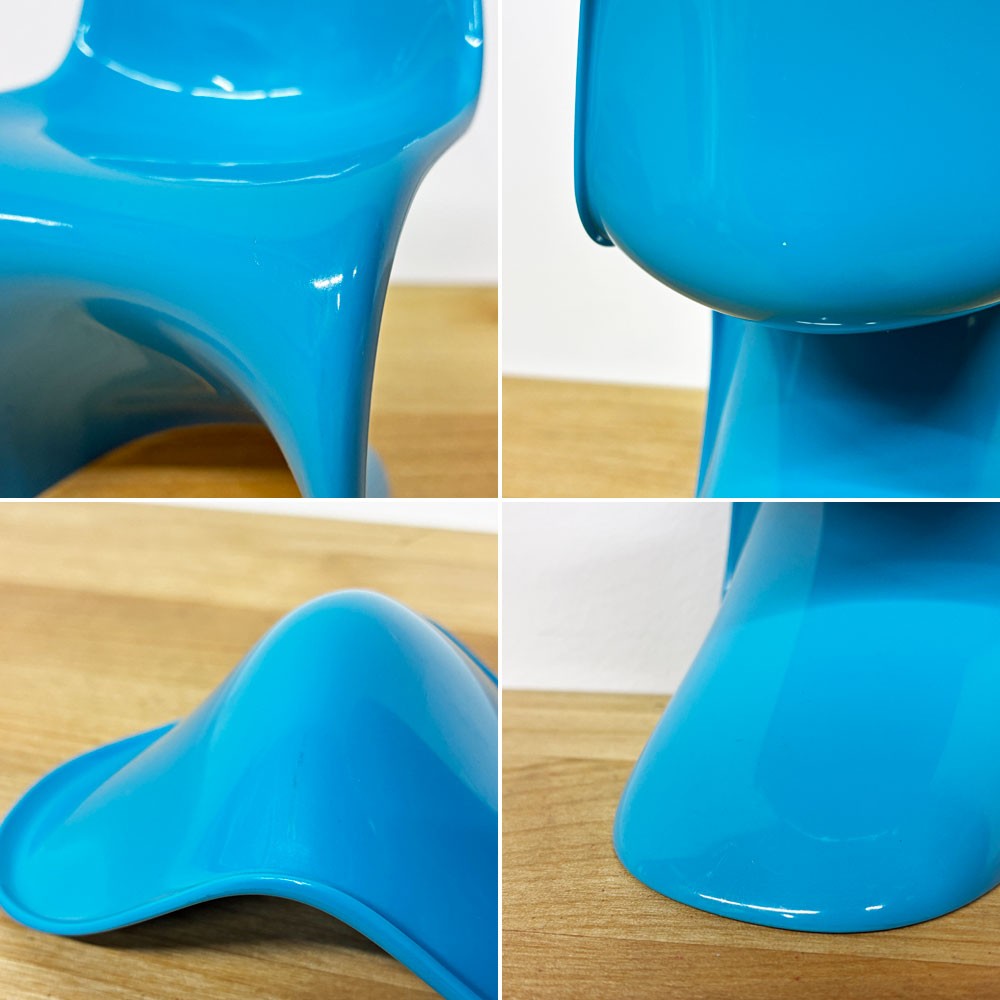 ヴィトラ デザインミュージアム Vitra Design Museum ミニチュアコレクション パントンチェア 1/6スケール ブルー ◎