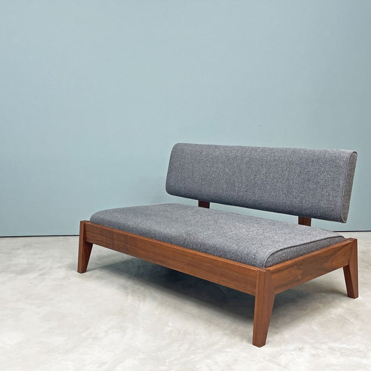 ランドスケーププロダクツ Landscape Products ローライド Low Ride 2pソファ 2人掛け ブナ無垢材 ファブリック グレー 定価￥249,700- ◎