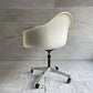 ハーマンミラー Herman Miller アームシェルチェア セカンド 2nd ビンテージ ナウガレザー オレンジ FRP パーチメント コントラクトキャスターベース イームズ ミッドセンチュリー ♪