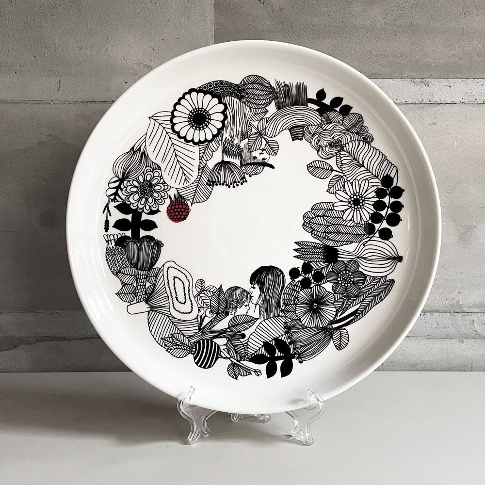 マリメッコ marimekko シイルトラプータルハ Siirtolapuutarha プラター 33cm マイヤ・ロウエカリ Maija Louekari 北欧食器 ♪