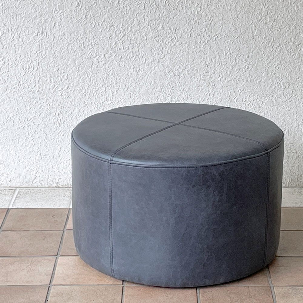 クラッシュゲート CRASH GATE ドット DOT スツール スーパーレザーテックス スエードアッシュ ブルーグレー系 関家具 定価￥25,300- 展示未使用品 ◇