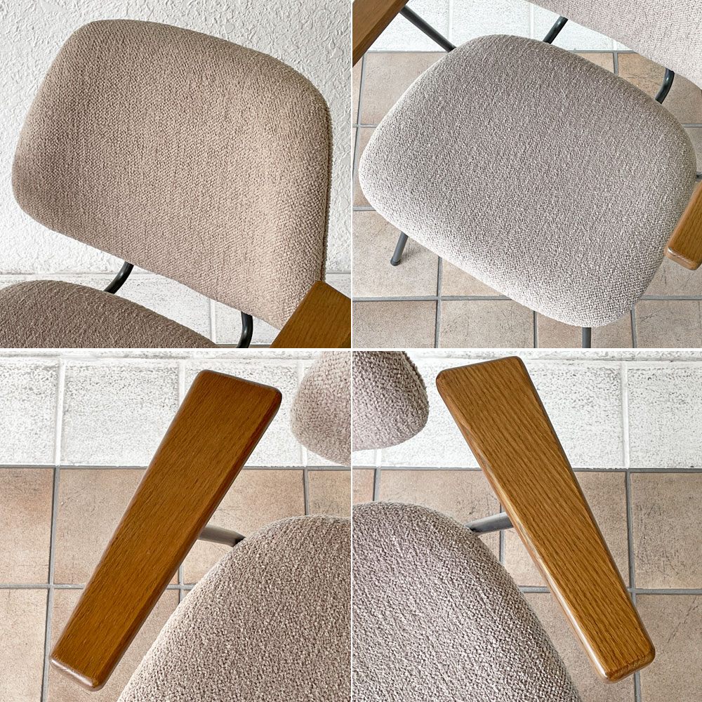 クラッシュゲート CRASHGATE ノットアンティークス Knot Antiques アボック ABOCK ダイニングチェア 肘付 アームチェア ファブリック オーク材 ◇