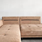 リラックスフォーム RELAX FORM ディオラ DIOLA カウチソファ ダブルシェーズ 3人掛け ミルキーベージュ W245cm プライムレザーテックス 関家具 〓