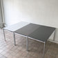 USMモジュラーファニチャー USM Haller USMハラーテーブル ワーキングデスク ダイニングテーブル グラファイトグレー メラミン天板 W150×D75×H74cm アジャスター ◇