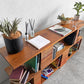 ビーナ bina ジンジャー GINGER コンソール テーブル CONSOLE TABLE 古材×ウォールナット無垢材 オープンシェルフ 間仕切り 廃番 〓