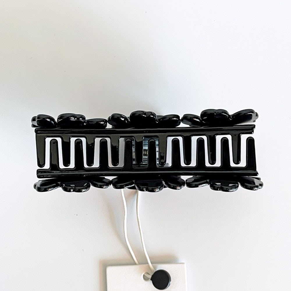 マリメッコ marimekko ミニウニッコ ヘアクリップ Mini Unikko Hair Clip ブラック ヘアアクセサリー 廃番カラー マイヤ・イソラ 北欧 定価￥10,210- ■