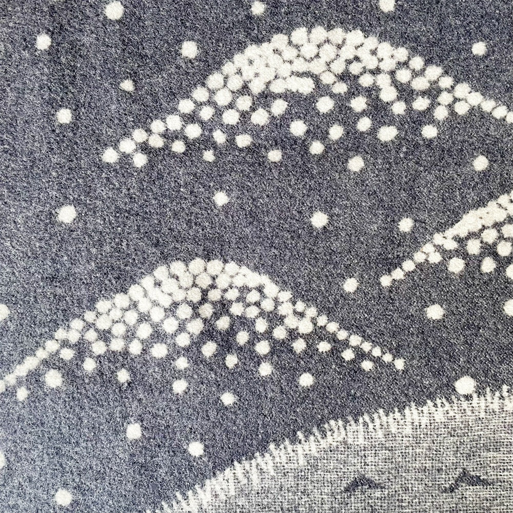 クリッパン KLIPPAN × ミナペルホネン mina perhonen レイクインザバレー LAKE IN THE VALLEY 皆川明 ウールブランケット シングル 130×180cm 廃番 定価 37,400円 ★