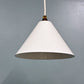 イデー IDEE ホーロー ペンダントライト PORCELAIN ENAMELED IRON LAMP ホワイト インダストリアルデザイン B ◎
