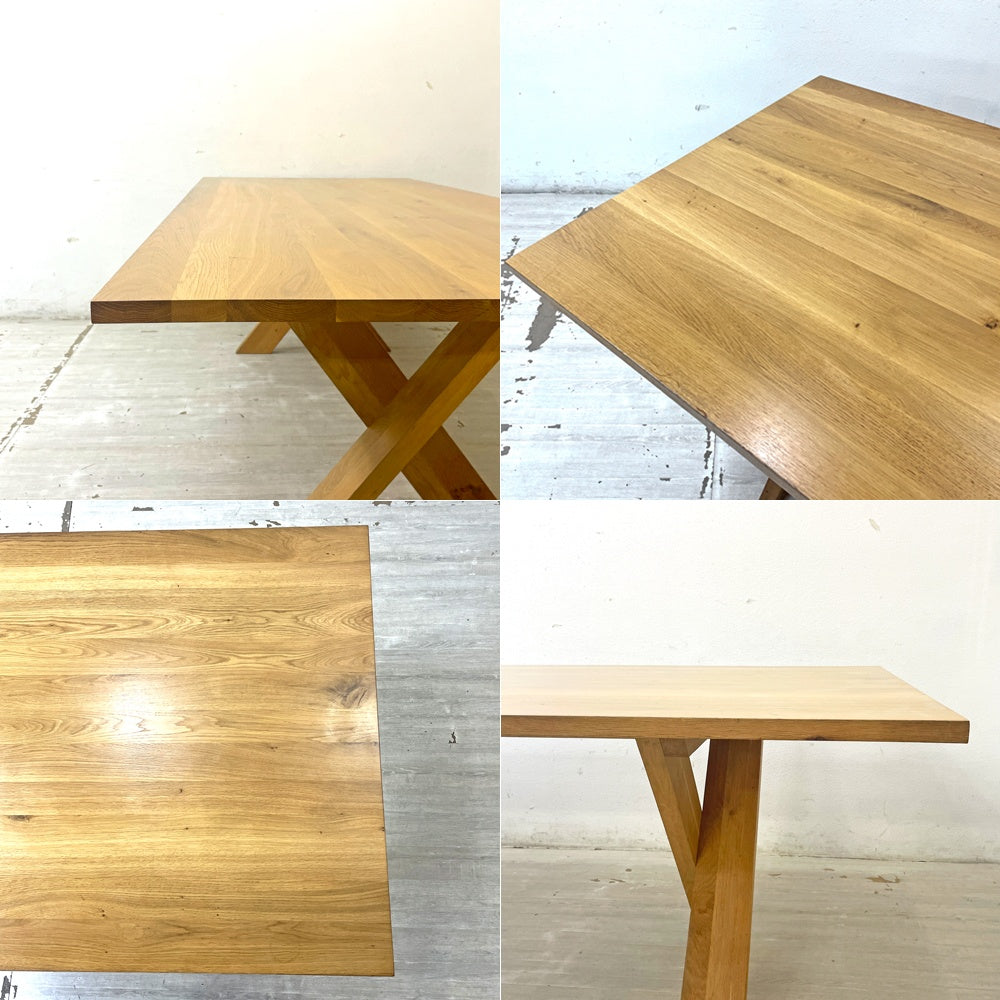 エスニクラフト Ethnicraft オーク パターソン Oak Pettersson ダイニングテーブル 無垢材 W220 x D100cm ●