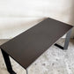 かなでもの KANADEMONO ザ・テーブル THE TABLE デスク 140cm ラバーウッド ブラックブラウン Black Steel スクエア脚 ■