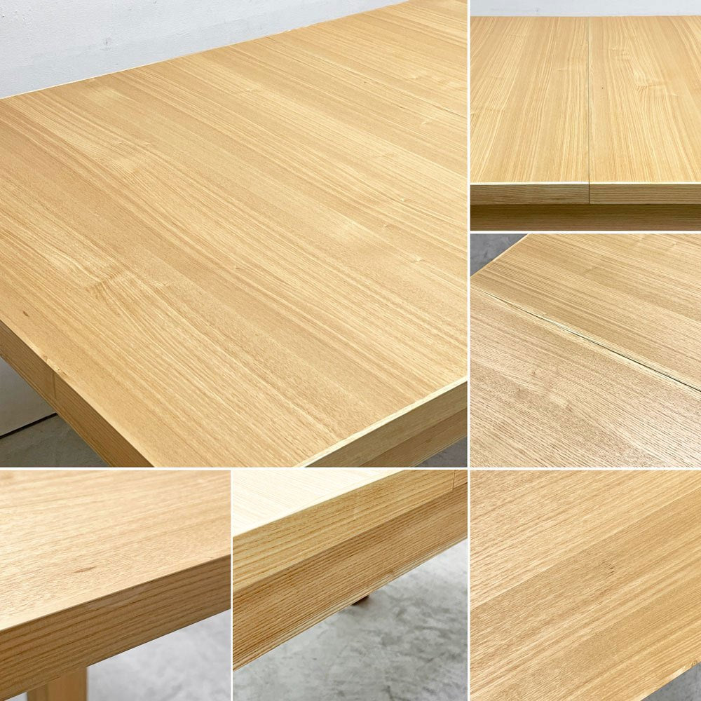 イデー IDEE アッシュ エクステンション テーブル ASH EXTENSION TABLE 伸長式 W140～220 ナチュラル 定価￥193,600- ●