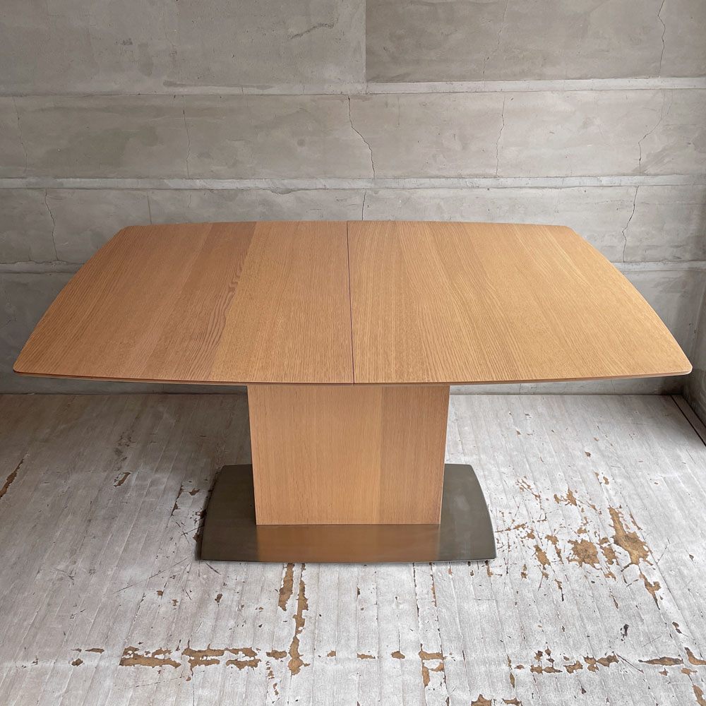 ボーコンセプト BoConcept オッカ Occa エクステンション ダイニングテーブル 伸長式 オーク材 シルバー モダンデザイン 廃番 ♪