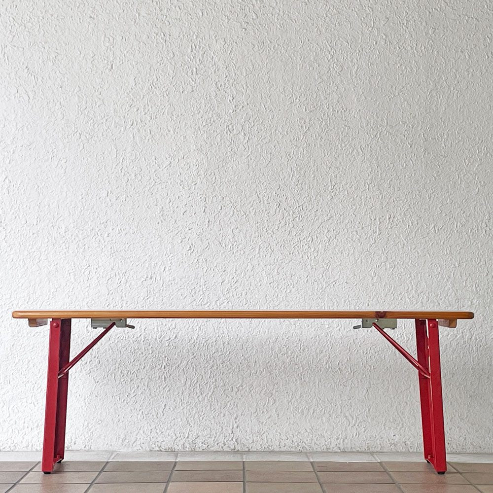 ダルトン DULTON ビアベンチ BEER BENCH 130 フォールディング 折り畳み モミ材 アジャスター付き ◇