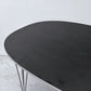 フリッツハンセン Fritz Hansen スーパー楕円 Bテーブル ダイニングテーブル B612 ブラックラミネート ピート・ヘイン アルネ・ヤコブセン デンマーク 北欧家具 参考定価￥356,180～ ●