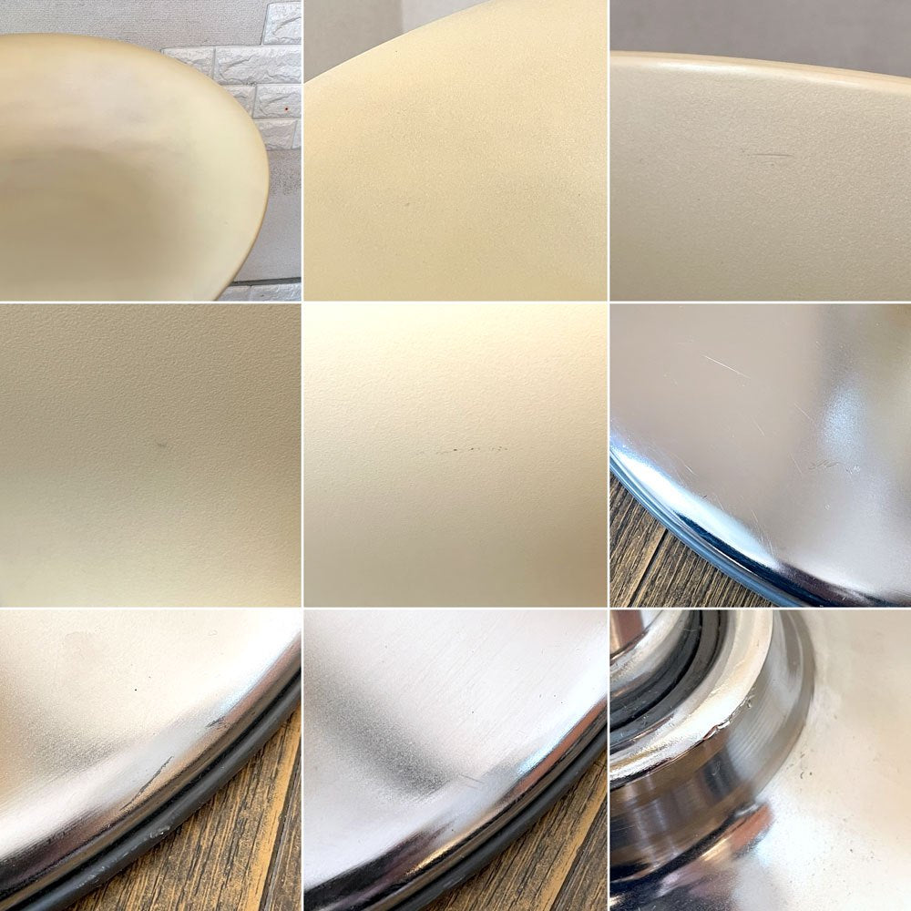 マジス MAGIS ボンボ BOMBO STOOL カウンタースツール ホワイト ABS樹脂 スチール クロムメッキ仕上げ 昇降式 ステファノ・ジョバンノーニ イタリアモダン 定価￥144,100- A ◎
